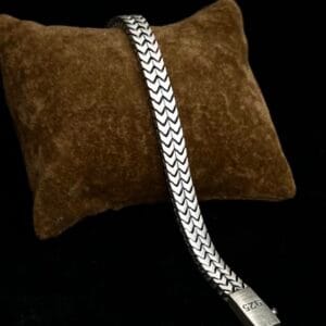 Chevron Weave Sterling Silver Bracelet