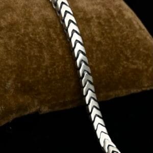 Sterling Silver V-Link Chain Bracelet