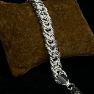 Men's Diamond-Cut Miami Cuban Link Bracelet