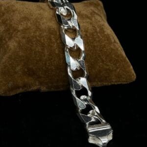 Men's Polished Cuban Link Bracelet – Box Clasp Edition