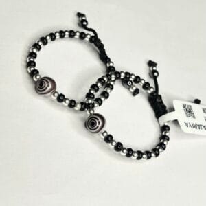 Brown Spiral Eye Silver Baby Nazariya