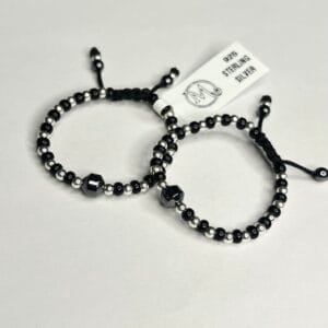 Black Hexagon Silver Baby Nazariya