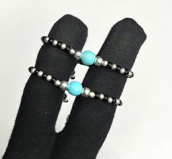 Silver & Turquoise Baby Nazariya