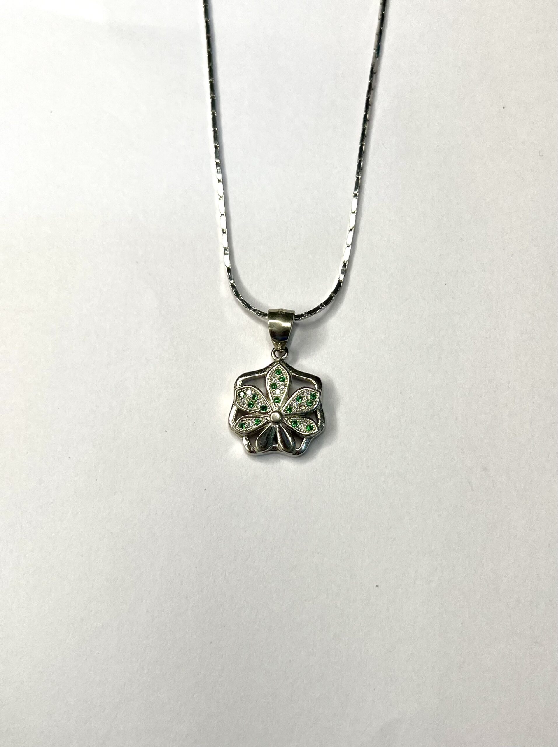 Emerald Blossom Pendant