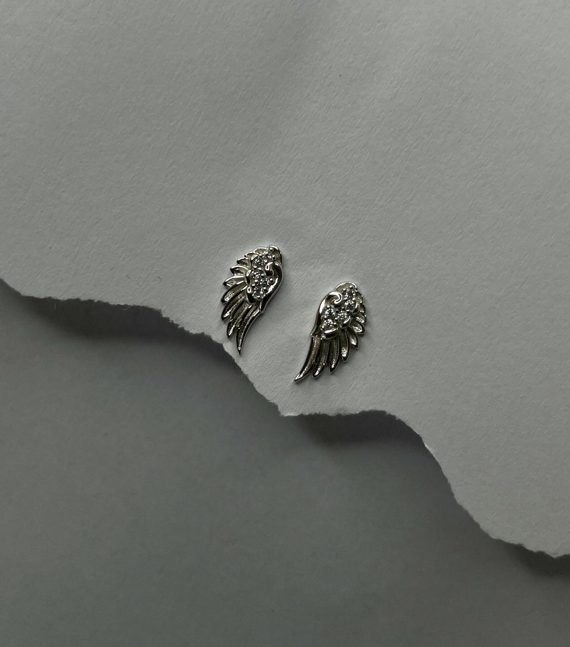 Angle Wings Sparkle Earings