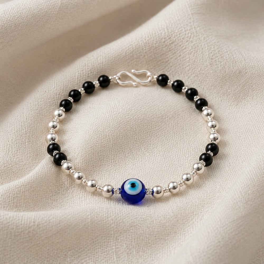 Onyx Evil Eye Bracelet