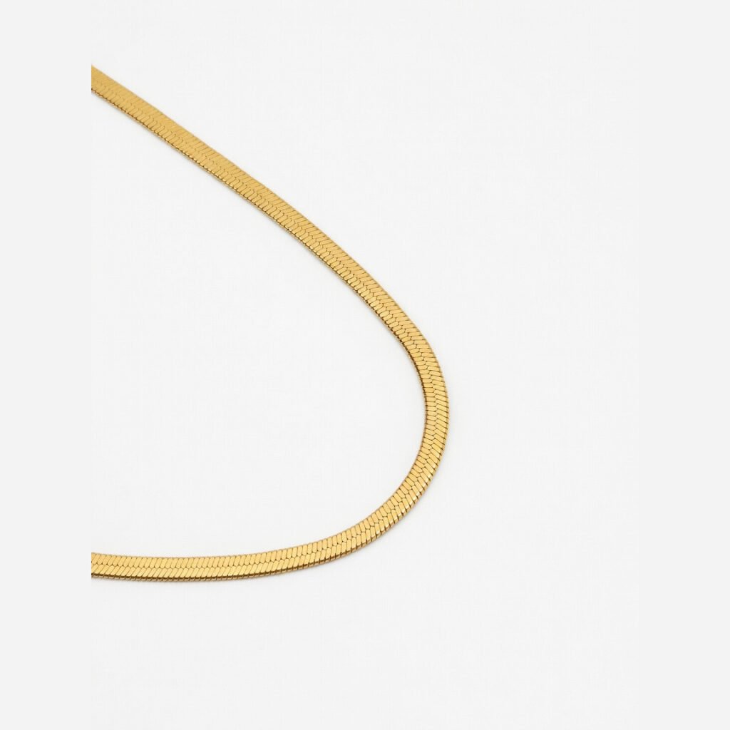 Gold-Plated Herringbone Chain