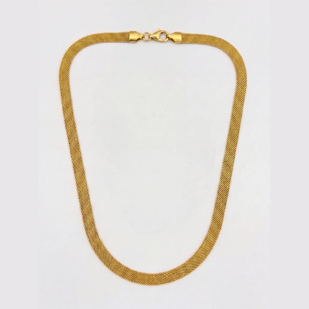 Gold-Plated Milanese Mesh Chain