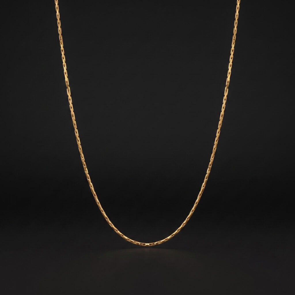 Gold-Plated Flat Mariner Chain