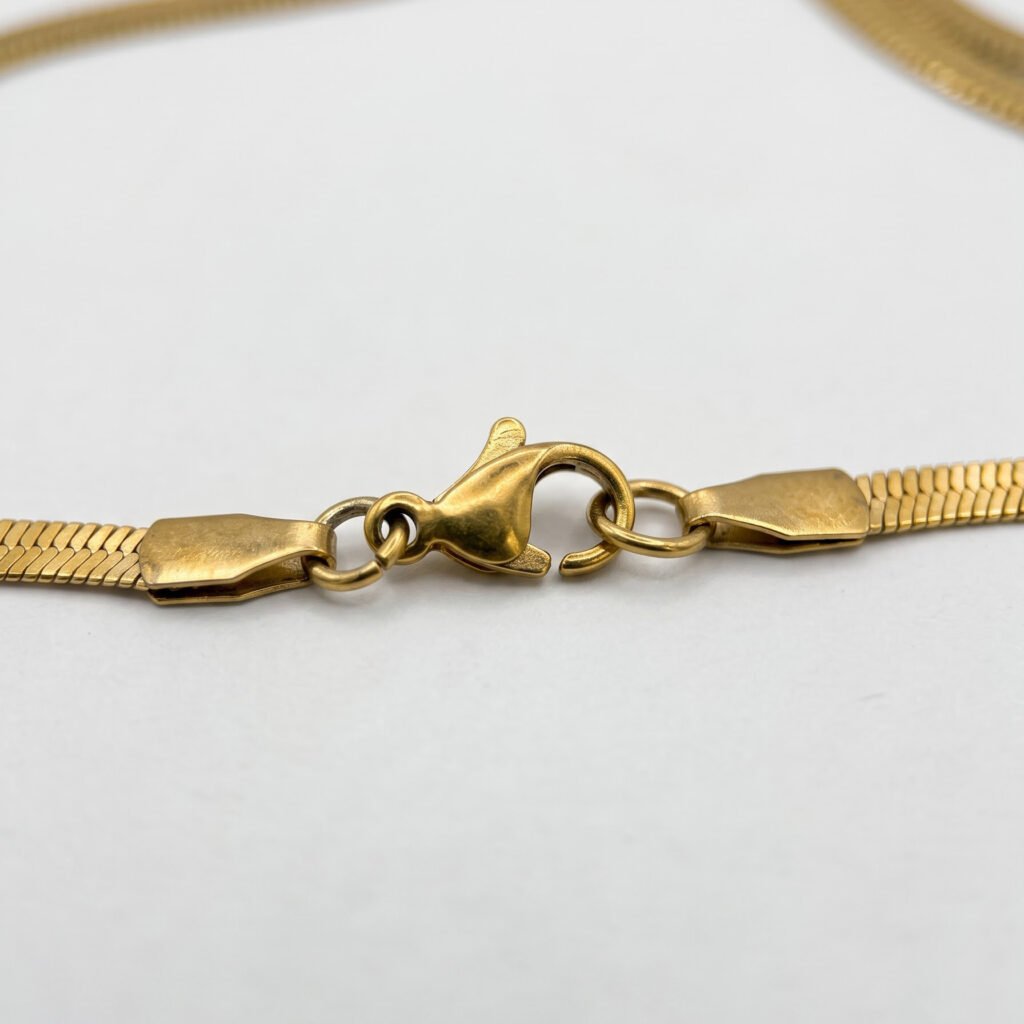 Gold-Plated Herringbone Chain