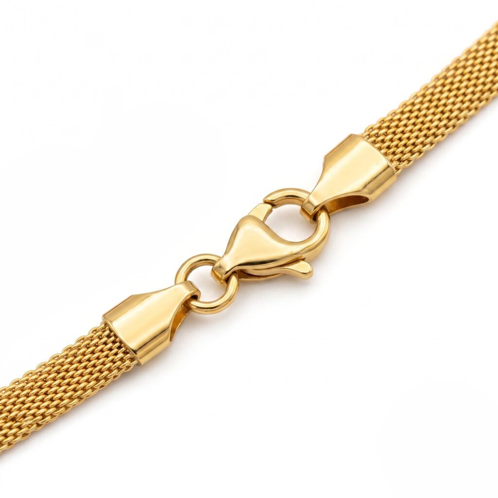 Gold-Plated Milanese Mesh Chain