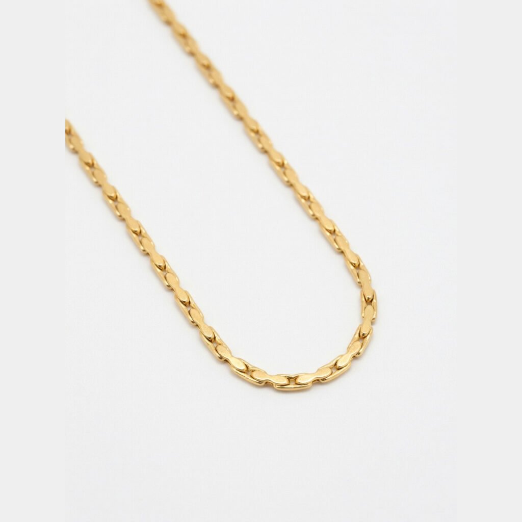 Gold-Plated Flat Mariner Chain