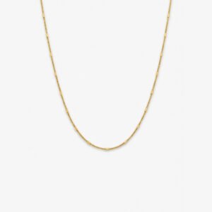 gold plated bar station snake chain