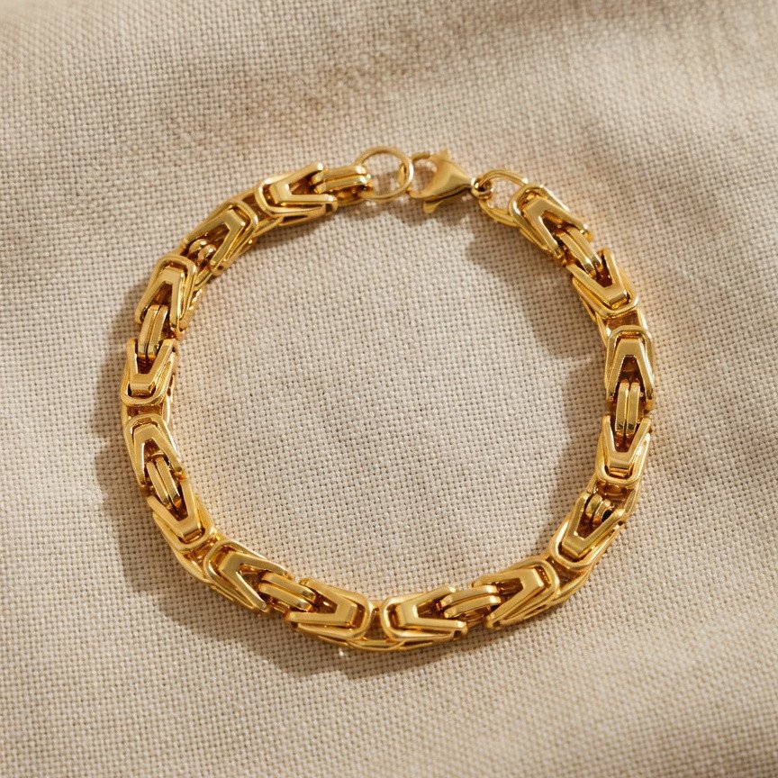 Gold-Plated Byzantine King Bracelet