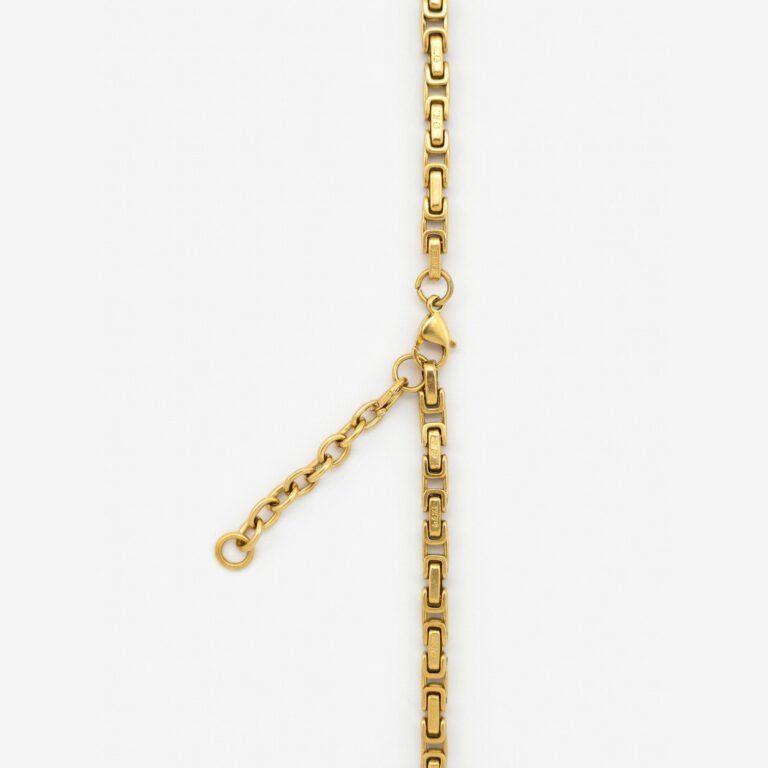 gold plated byzantine king chain