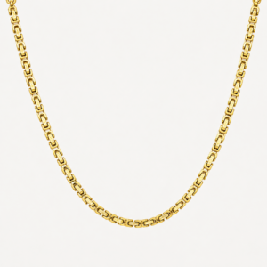 gold plated byzantine king chain