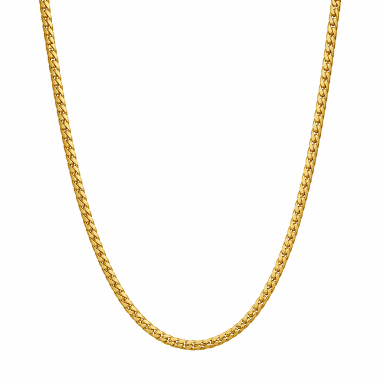 gold plated cuban curb chain
