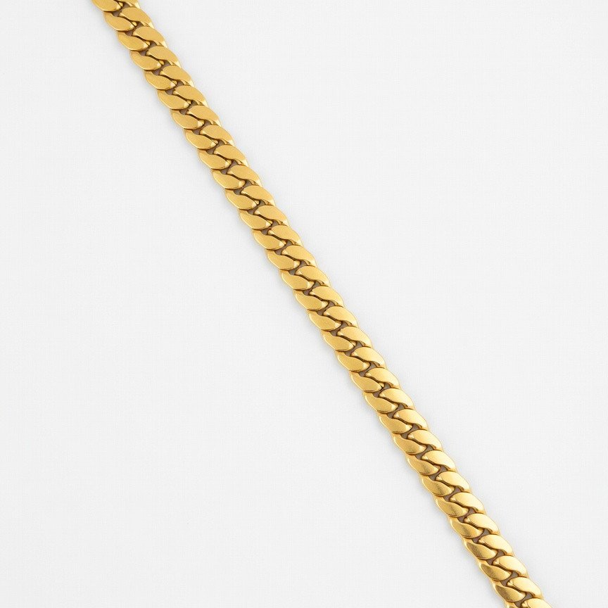 Gold-Plated Cuban Curb Chain
