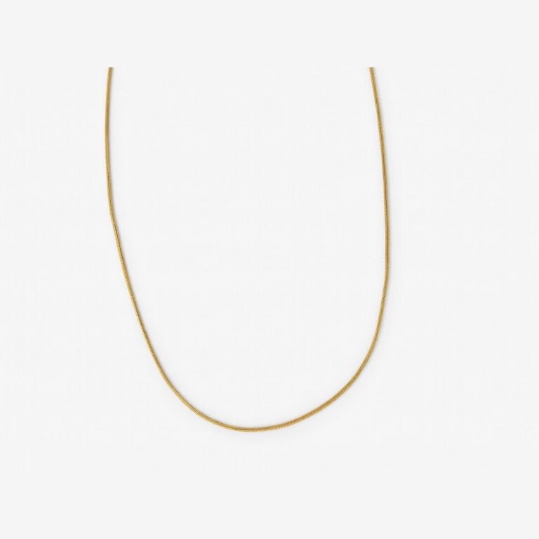 gold plated fine snake chain