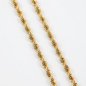 gold plated rope chain
