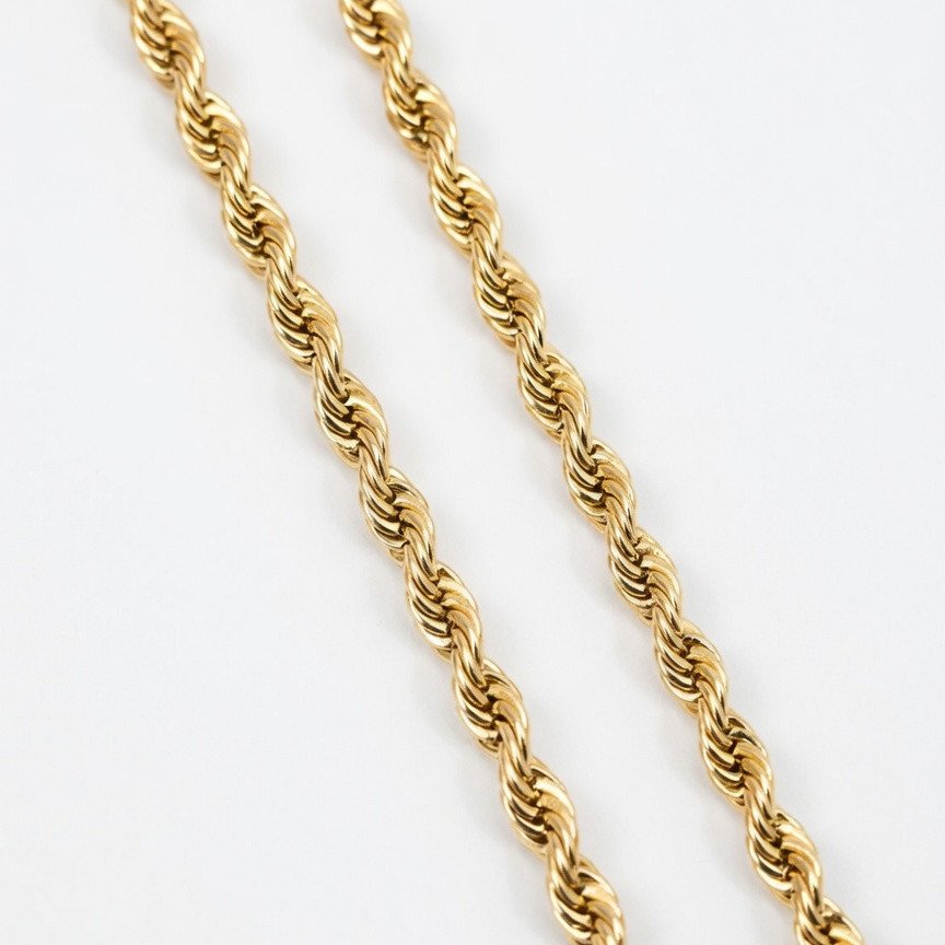 Gold-Plated Rope Chain