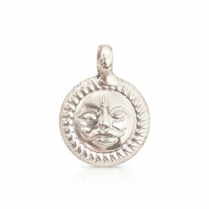 Silver Surya (Sun Face) Pendant